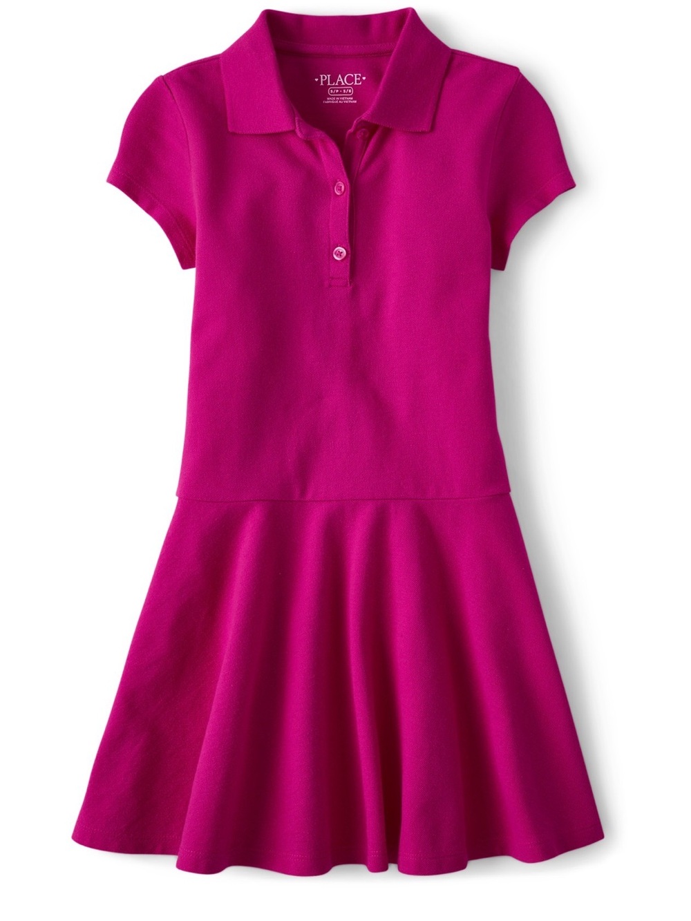 Children’s Place Girls Uniform Soft Pique Polo Dress, Size Large (10/12)